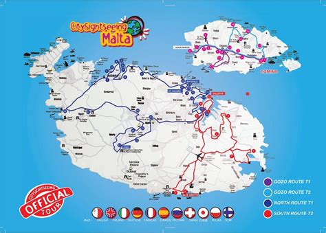 Malta Attractions Map | FREE PDF Tourist City Tours Map Malta 2024