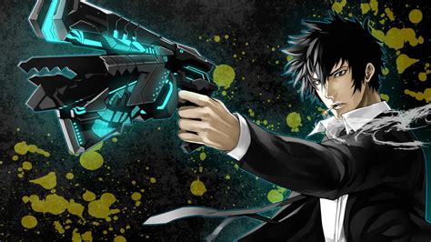 800x600 resolution | man holding gun illustration, Psycho-Pass, Shinya Kogami, anime, anime boys ...