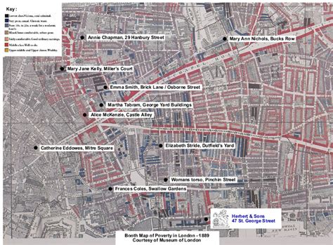 Jack The Ripper Victims Map