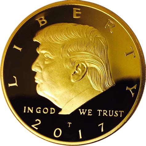 45 XXSLY Donald Trump Coin 2020 Präsident Gedenkmünze 10 vergoldete Silberfarbenmedaillons für ...