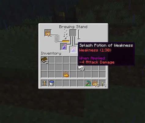 How to Make a Weakness Potion Minecraft (Brewing Guide)