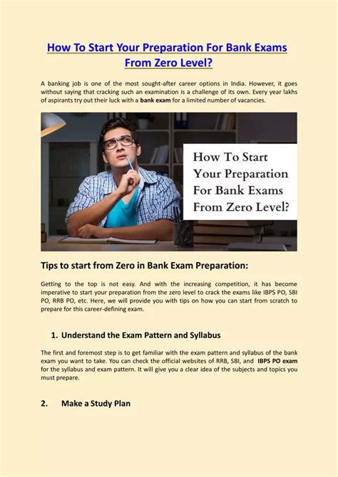 PPT - How To Start Your Preparation For Bank Exams From Zero Level? PowerPoint Presentation - ID ...