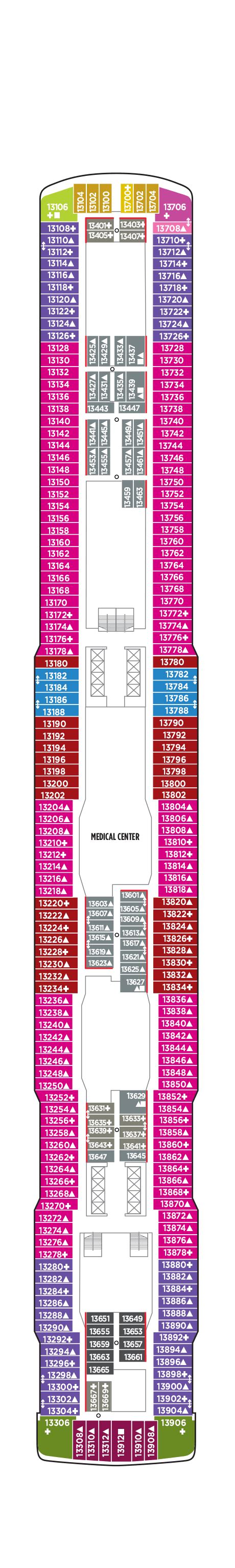 Norwegian Bliss Deck Plans - CruiseInd