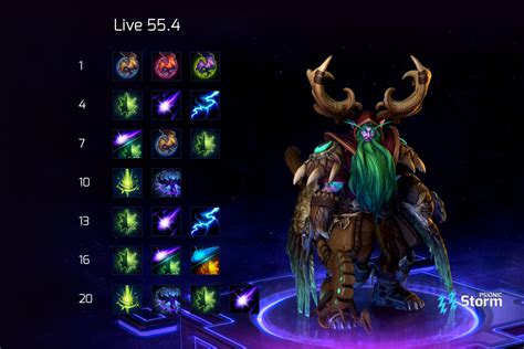 Malfurion Regrowth Passive Heal | Build on Psionic Storm - Heroes of ...