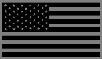 Flag Decals :: Black and Gray American Flag Decal / Sticker