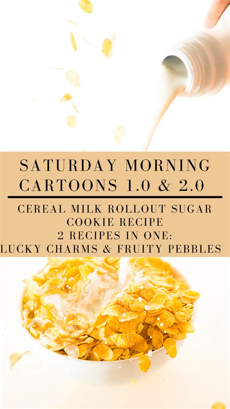 Saturday Morning Cartoons: Cereal Milk Rollout Sugar Cookie: 2 Recipes – The Speakeasy Baking Co