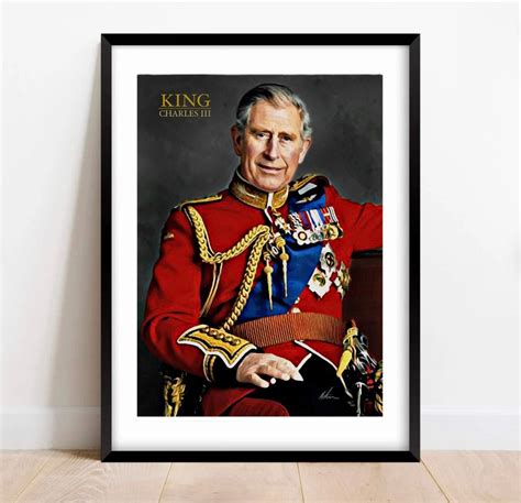 King Charles III Third Portrait Limited Edition Wall Art - Etsy UK