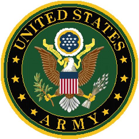 United States Army Seal pattern chart graph