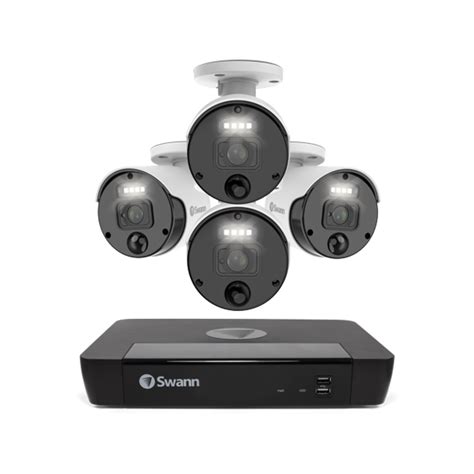 Swann Master-Series 4K HD 4 Camera 8 Channel NVR Security System ...