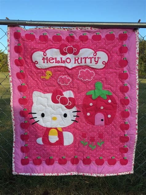 Cute Hello Kitty Quilt licensed by Springs Creative Products.