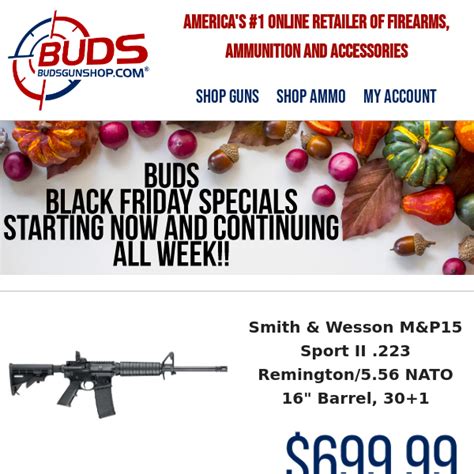 🦃Buds Pre-Black Friday Specials Are HERE!🎯 - Buds Gun Shop