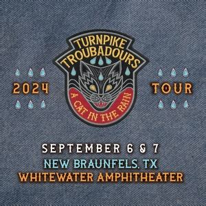 Turnpike Troubadours New Braunfels Tickets, Whitewater Amphitheater Sep 06, 2024 | Bandsintown