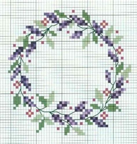 Floral Wreath Cross-Stitch Patterns