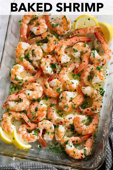 Baked Shrimp (with Garlic Lemon Butter Sauce) - Cooking Classy