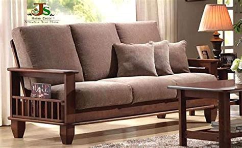 JS Home Decor Solid Sheesham Wood Wooden Sofa Set Furniture | for Living Room and Office ...