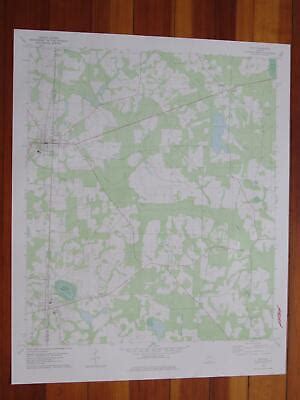 Pavo Georgia 1978 Original Vintage USGS Topo Map | eBay