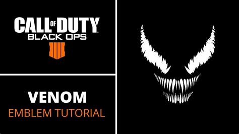 COD BO4 Black Ops 4 “Venom” Emblem Tutorial - YouTube