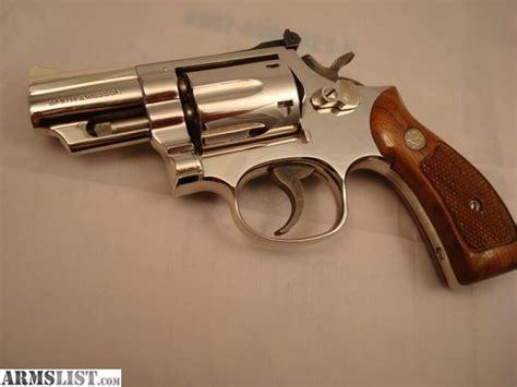 ARMSLIST - For Sale: Smith & Wesson 19 Snub Nose Revolver 357 Magnum Nickel