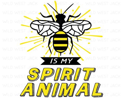 Honey Bee Spirit Animal Digital Download Sublimation PNG | Etsy