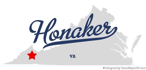 Map of Honaker, VA, Virginia