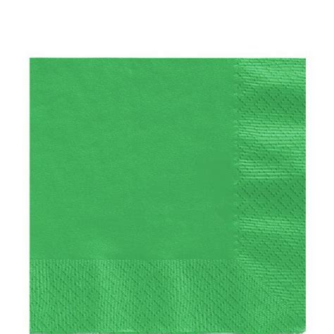 Green Paper Napkins 3ply - 33cm (20pk) | Party Delights