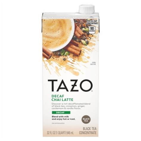 Tazo® Decaf Chai Latte Black Tea Concentrate, 32 fl oz - Kroger