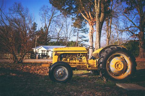 Yellow Farm Tractor · Free Stock Photo