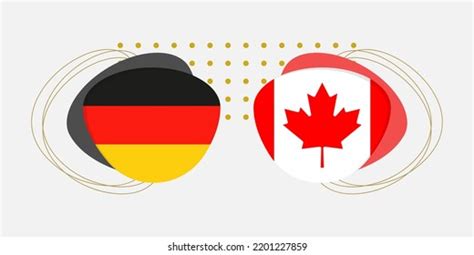 Canada Vs Germany Country Flags Template Stock Vector (Royalty Free) 2233639005 | Shutterstock