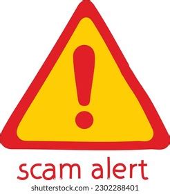 Scam Alert Warning Signs Vector Stock Vector (Royalty Free) 2302288401 | Shutterstock