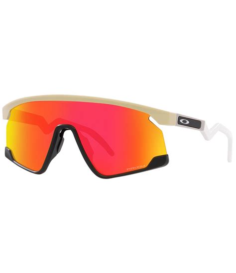 Oakley Men's BXTR Prizm 55mm Rectangular Ombre Shield Sunglasses ...