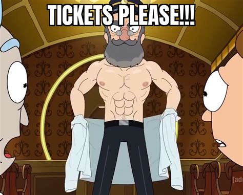 Tickets please! : r/rickandmorty