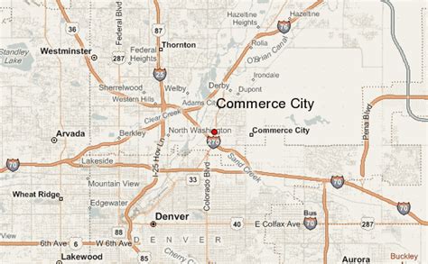 Map Of Commerce City | Cities And Towns Map