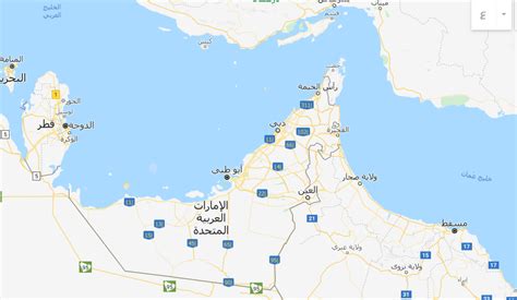 خريطة الامارات السبع - موقع محتويات