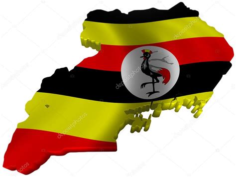 Flag and map of Uganda — Stock Photo © sav_up #5247373