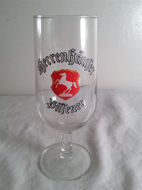 Herrenhauser Premium Pilsener beer glass 6.75in by ugliducklings, $4.00 | Beer glass, German ...