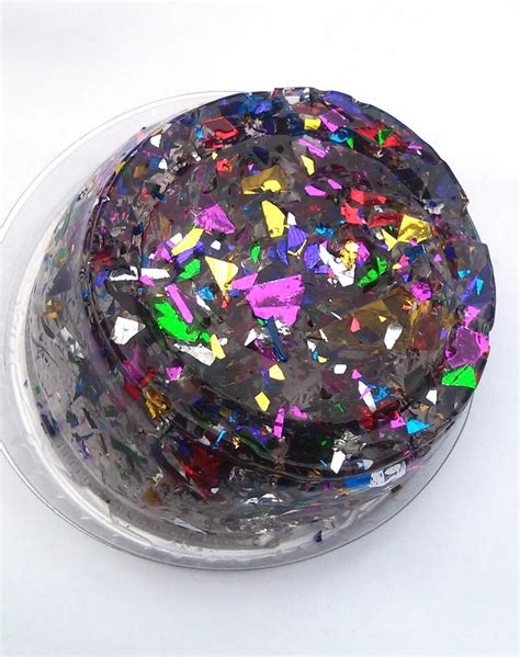 Rainbow Glitter Slime Clear Slime Confetti Textured 2 4 6 8 - Etsy