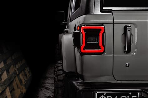 Oracle Lighting 5852-504 Black Series LED Tail Lights for 18-22 Jeep ...