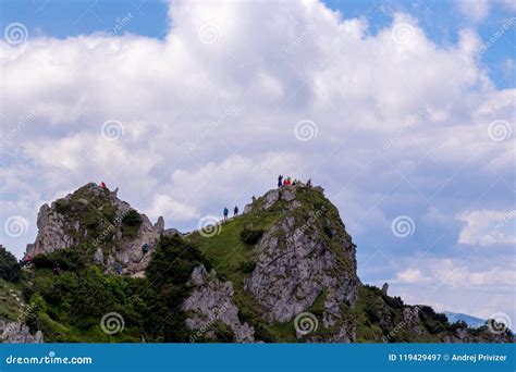 Day-hiking Tour in Slovak Mountains Editorial Photography - Image of glow, scene: 119429497