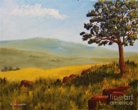 Oklahoma Hills Painting by Clyde Williams