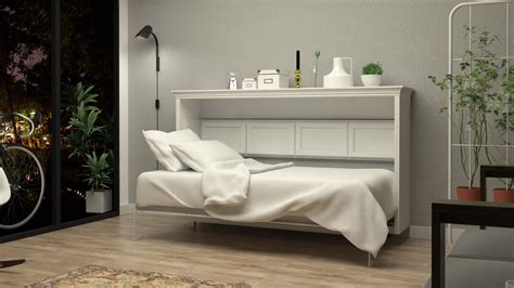Allegra Twin Landscape Murphy Bed White | Sleepworks