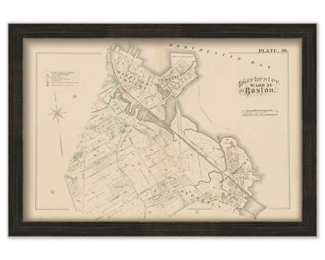 DORCHESTER, Boston, Massachusetts 1882 Map - Replica or Genuine ORIGINAL - Neponset, Port Norfolk