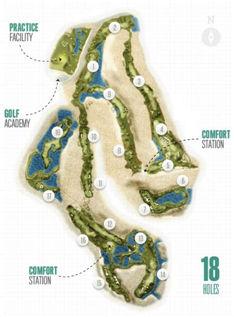 Yas Island Links Golf Course in Abu Dhabi, United Arab Emirates