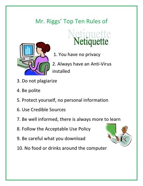 Basic rules of netiquette - shutterdop