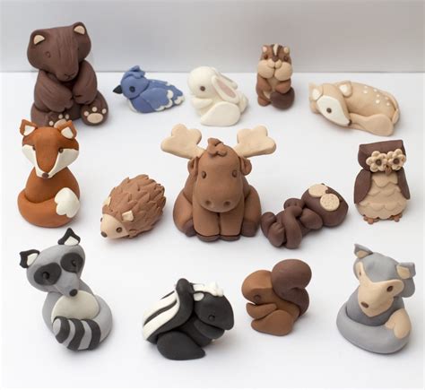 Fondant woodland animals See policies for by SeasonablyAdorned