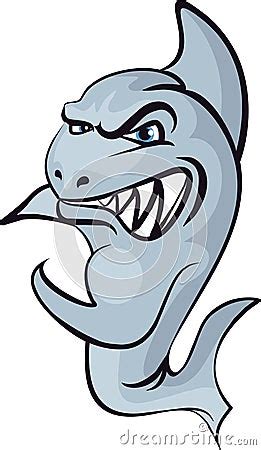 Angry Shark Cartoon Vector | CartoonDealer.com #17167867