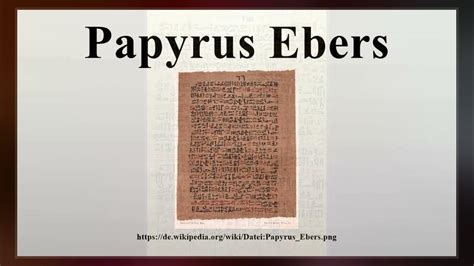 Ebers Papyrus - YouTube