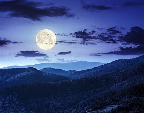 Download Sky Landscape Moon Nature Night HD Wallpaper