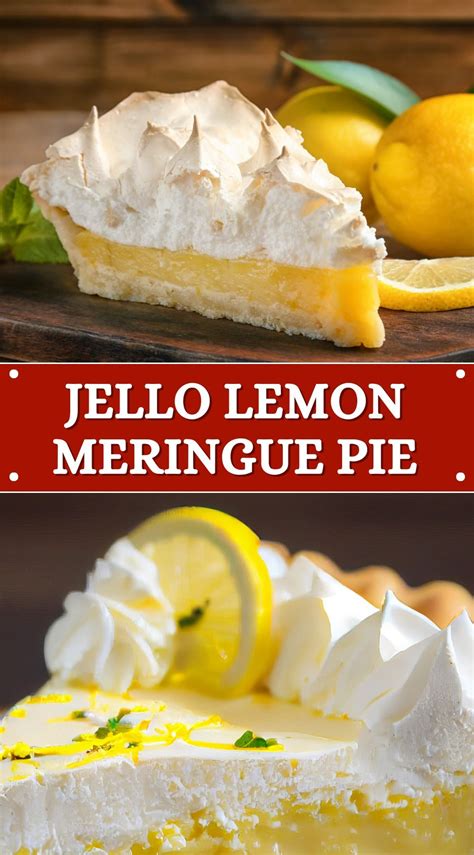 Jello lemon meringue pie – Artofit