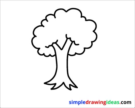 How to Draw a Tree step by step - Simple Drawing Ideas