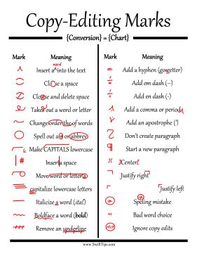 Common Copy-Editing Marks | Essay writing skills, Editing marks ...